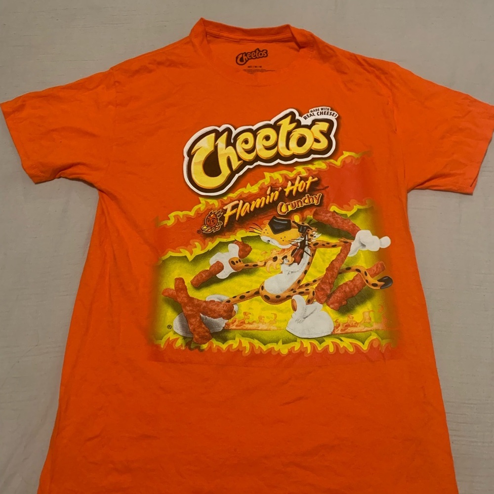 Flamin' Hot Crunchy Kids T-Shirt - Bold Orange